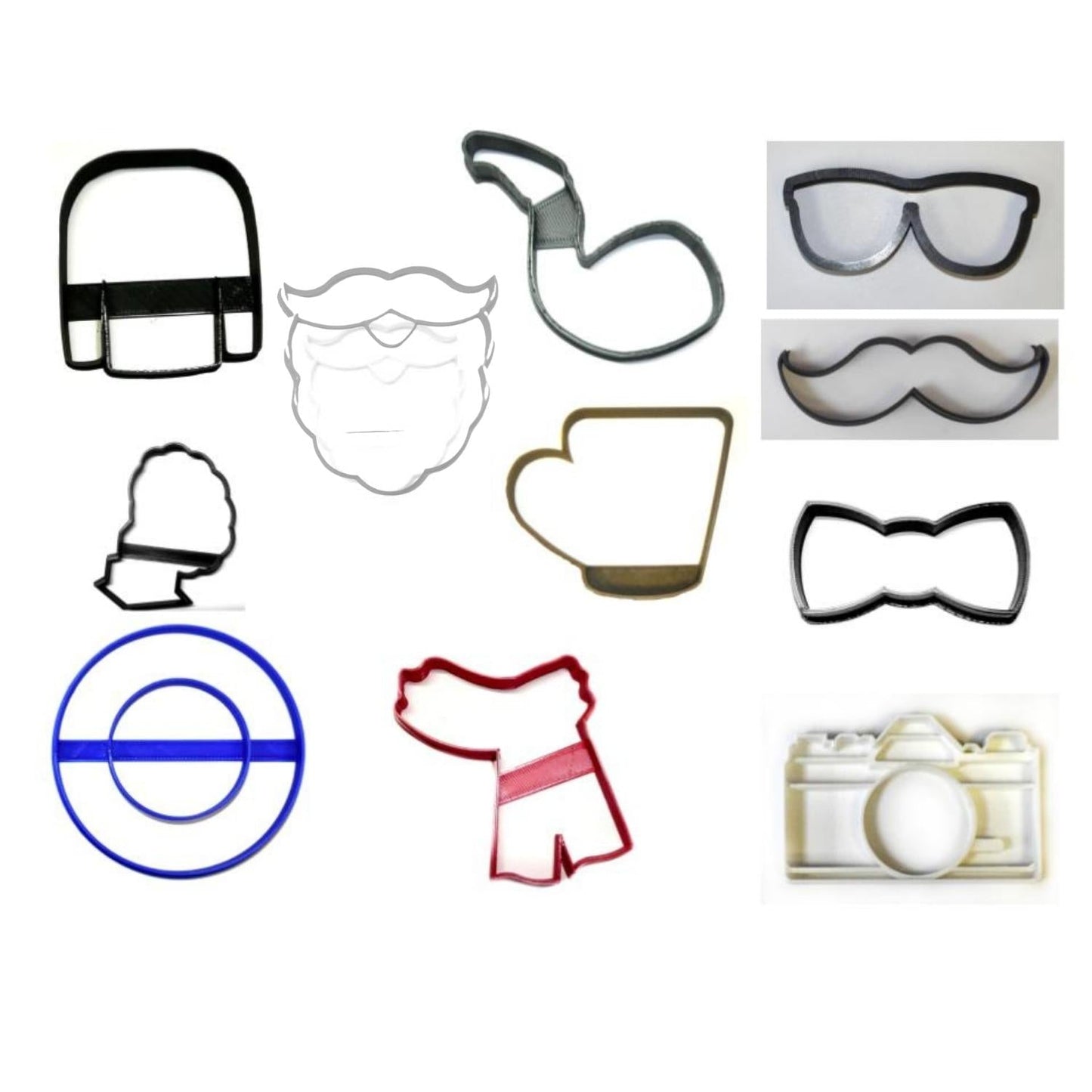 Hipster Style Trendy Progressive Subculture Set Of 11 Cookie Cutters USA PR1527