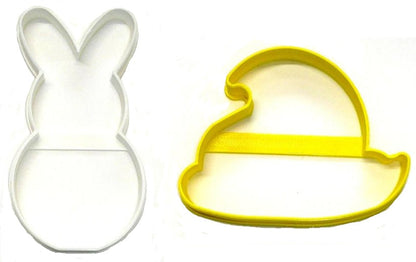 Chick And Bunny Marshmallow Peeps Easter Set Of 2 Cookie Cutters USA PR1549