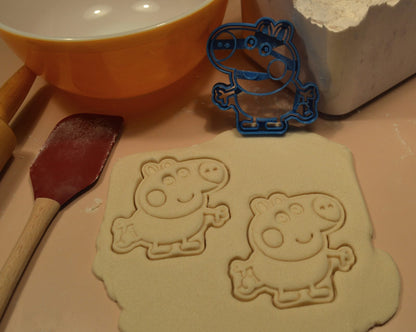 Peppa Pig Family and Friends Kids Cartoon Set Of 9 Cookie Cutters USA PR1550