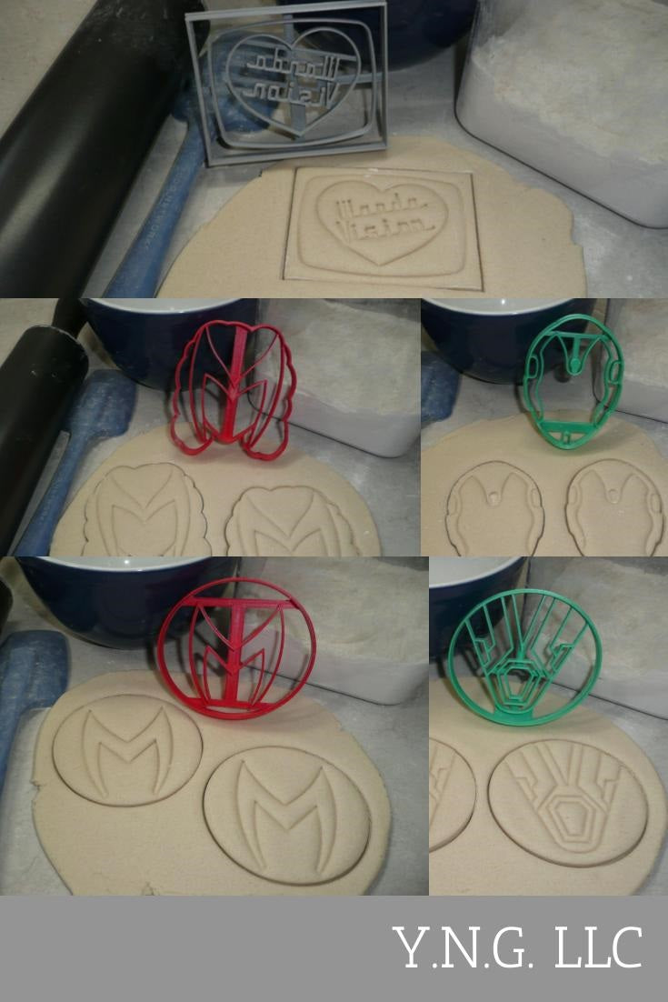 WandaVision TV Wanda Vision Scarlet Witch Set of 5 Cookie Cutters USA PR1563