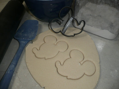 Mickey Minnie Mouse Face Outlines Side Facing Set Of 2 Cookie Cutters USA PR1565