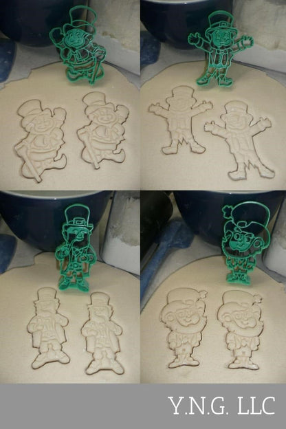 Leprechauns Irish Saint Patricks Pattys Day Set Of 4 Cookie Cutters USA PR1571