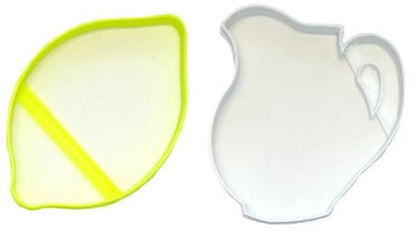 Lemonade Pitcher Lemon Lime Summer Drink Set Of 2 Cookie Cutters USA PR1586