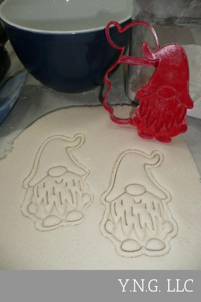 Gnome 3 Garden Mythical Creature Set Of 2 Cookie Cutter And Stamp PR1621