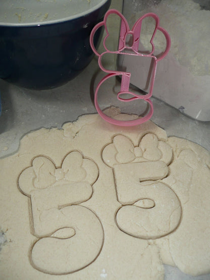 Minnie Mouse Detailed Numbers 0 To 9 Set Of 10 Cookie Cutters Made In USA PR1639