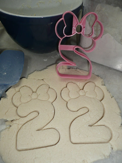 Minnie Mickey Mouse Detailed Numbers 0 To 9 Set Of 20 Cookie Cutters USA PR1641