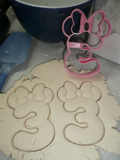 Minnie Mickey Mouse Detailed Numbers 0 To 9 Set Of 20 Cookie Cutters USA PR1641