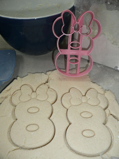 Minnie Mickey Mouse Detailed Numbers 0 To 9 Set Of 20 Cookie Cutters USA PR1641