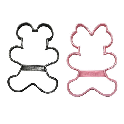 Mickey Minnie Mouse Gingerbread Outlines Set Of 2 Cookie Cutters USA PR1645