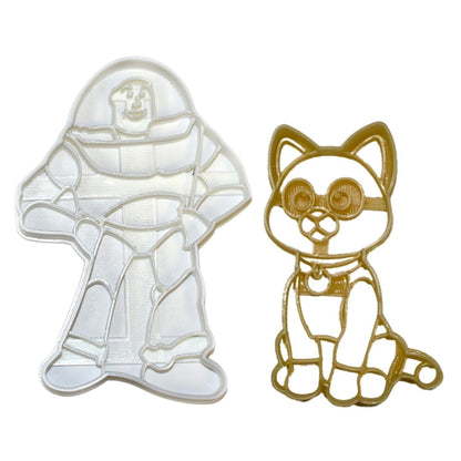 Lightyear Space Ranger And Sox Robot Cat Set Of 2 Cookie Cutters USA PR1667