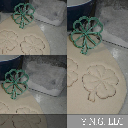 Cloverleaf 4 Leaf Clover Shamrock Set Of 3 Sizes Cookie Cutters USA PR1723