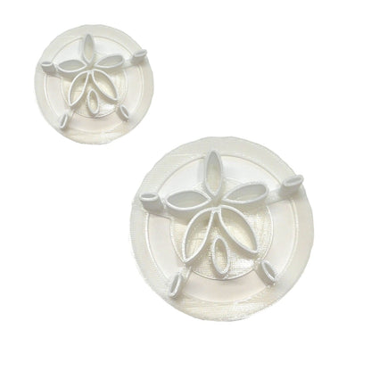 Sand Dollar Design Set Of 2 Sizes Concha Cutters Bread Stamps Made in USA PR1758