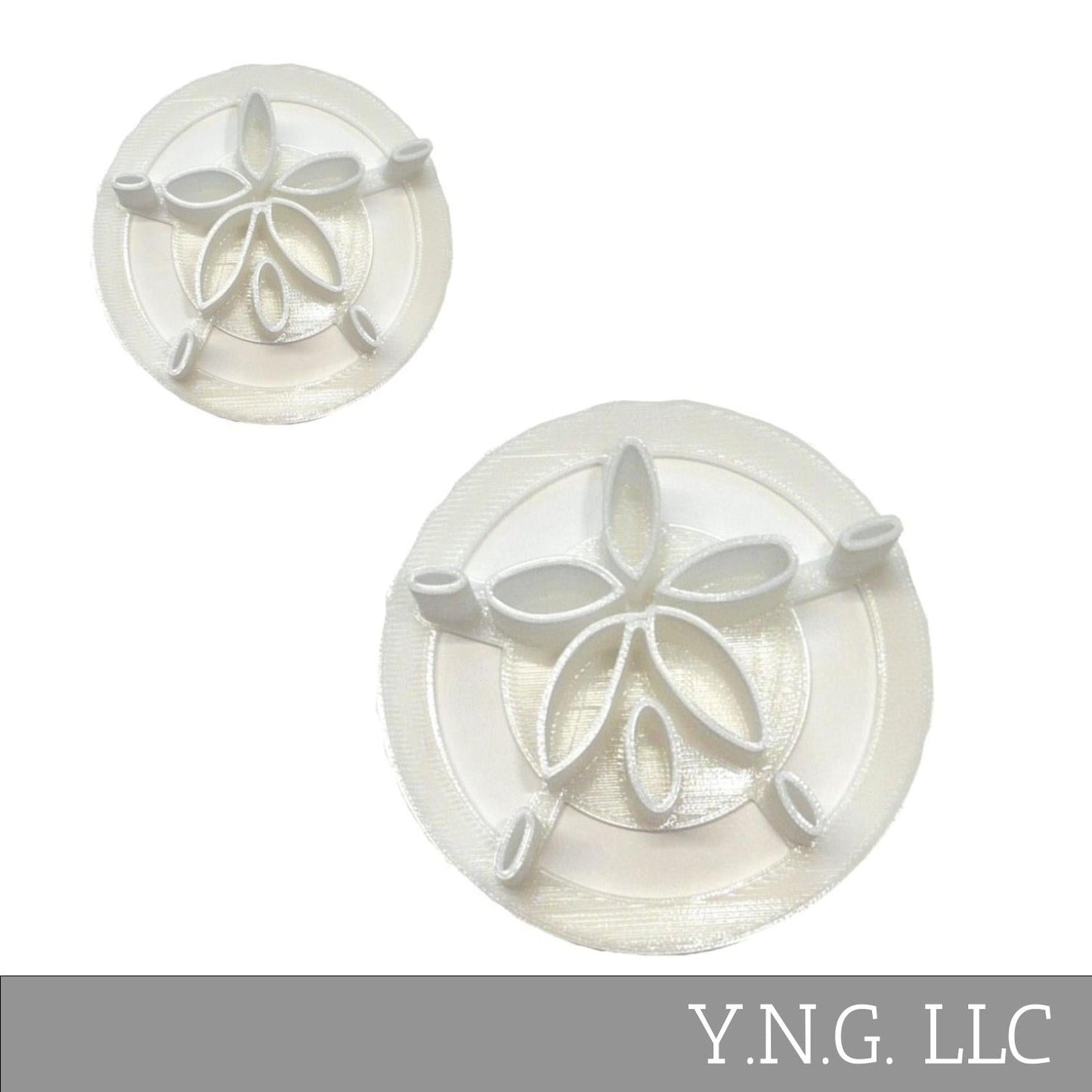 Sand Dollar Design Set Of 2 Sizes Concha Cutters Bread Stamps Made in USA PR1758