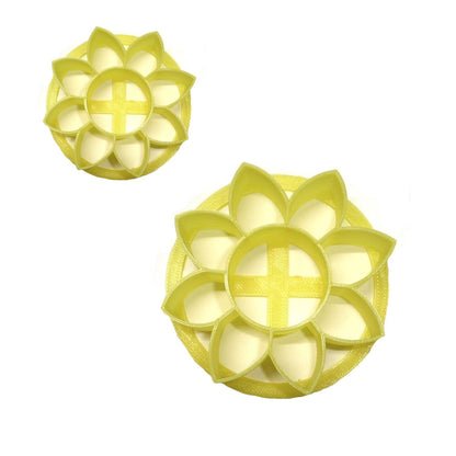 Sunflower Set Of 2 Sizes Concha Cutters Bread Stamps Made in USA PR1761