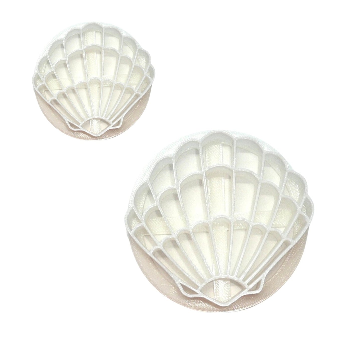 Scalloped Shell Set Of 2 Sizes Concha Cutters Bread Stamps Made in USA PR1763