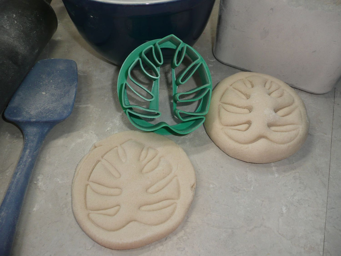 Monstera Leaf Set Of 2 Sizes Concha Cutters Bread Stamps Made in USA PR1775