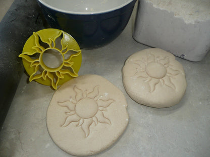 Sun Design Set Of 2 Sizes Concha Cutters Bread Stamps Made in USA PR1782