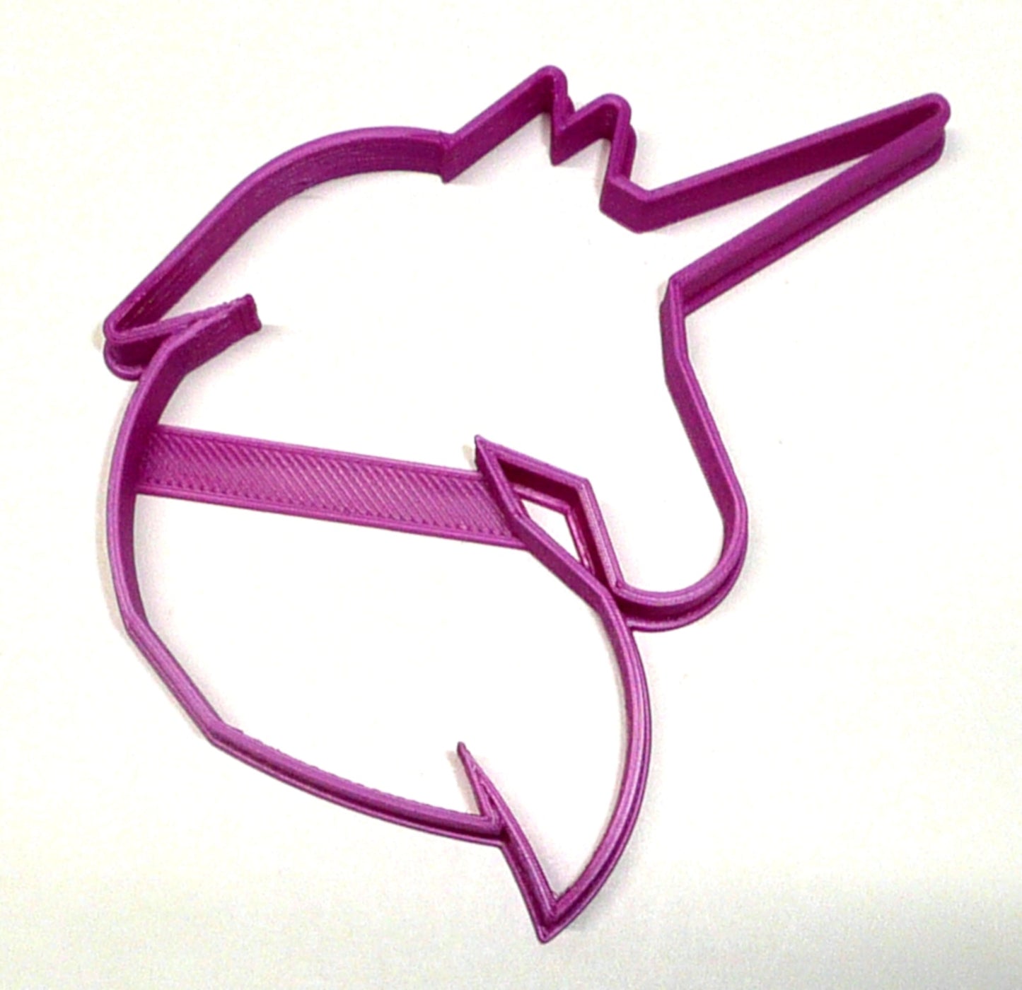 6x Unicorn Face Head Fondant Cutter Cupcake Topper 1.75" USA FD2043