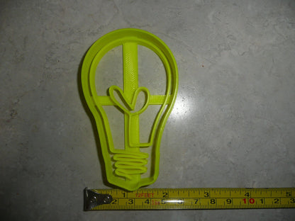 Lightbulb Light Bulb Idea Electricity Wire Filament Cookie Cutter USA PR2093