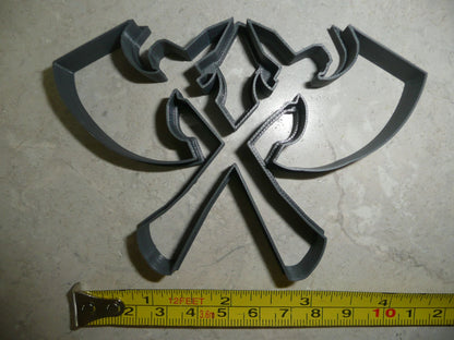 Toporceanu Double Axe World of Warcraft Cookie Cutter Made in USA PR2113