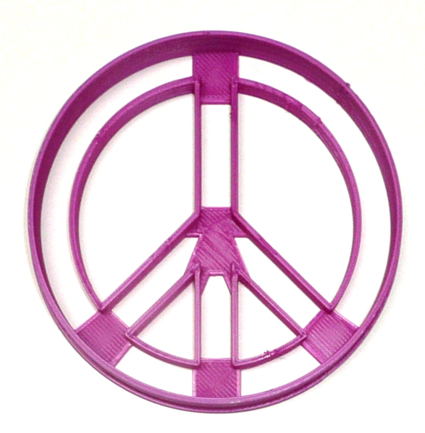 Peace Sign Symbol 1960s 1970s Retro Hippie Cookie Cutter USA PR2165