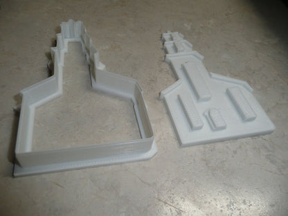 Church Outline Cookie Cutter and Detailed Stamp Embosser Set of 2 USA PR2170