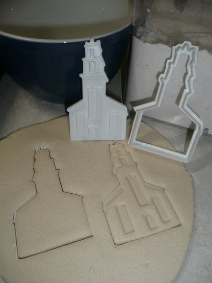 Church Outline Cookie Cutter and Detailed Stamp Embosser Set of 2 USA PR2170