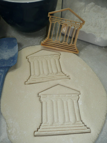 Parthenon Temple Ancient Greece Structure Cookie Cutter Made in USA PR2196