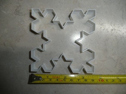 Snowflake Outline Koch Shape Winter Season Cookie Cutter USA PR2202