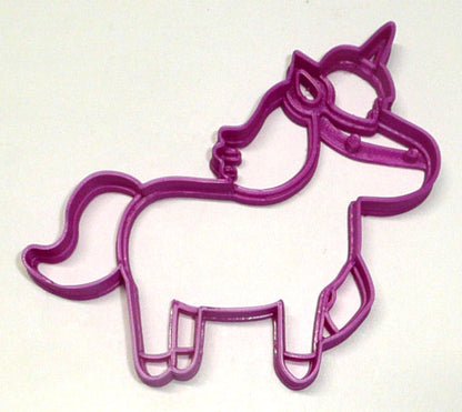 6x Unicorn Magical Horse Fondant Cutter Cupcake Topper 1.75" USA FD2303