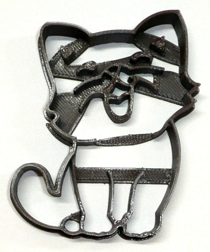 Yawning Smiling Cat Kitty Animal Cookie Cutter Made in USA PR2360