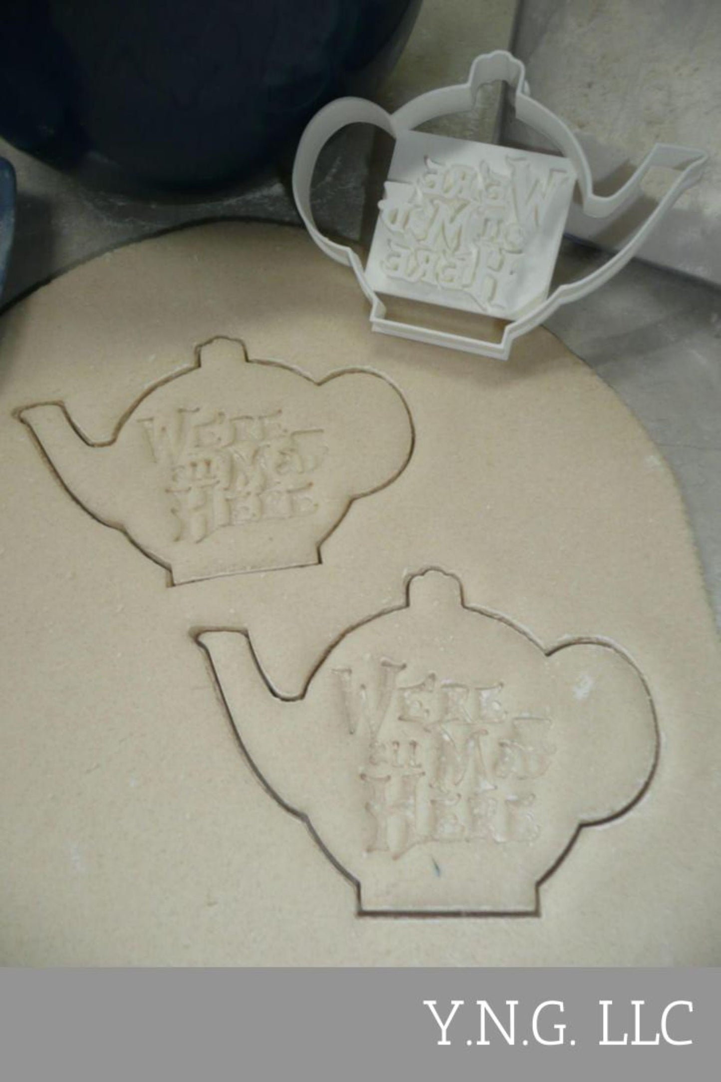 We're All Mad Here Alice in Wonderland Tea Party Cookie Cutter USA Made PR2506