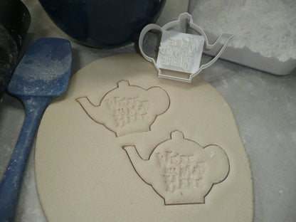 We're All Mad Here Alice in Wonderland Tea Party Cookie Cutter USA Made PR2506