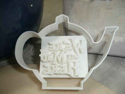 We're All Mad Here Alice in Wonderland Tea Party Cookie Cutter USA Made PR2506