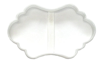 6x Fancy Plaque 1 Frame Fondant Cutter Cupcake Topper Size 1.75" USA FD260