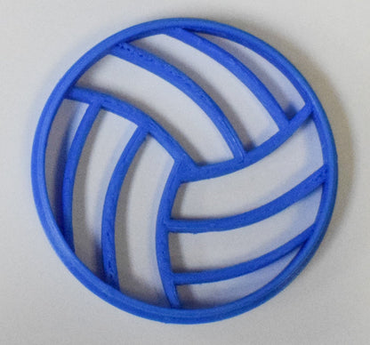 6x Volleyball Volley Ball Fondant Cutter Cupcake Topper 1.75 IN USA FD270