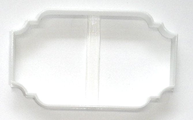 Diane Frame Fancy Rectangle Plaque Cookie Cutter USA PR271