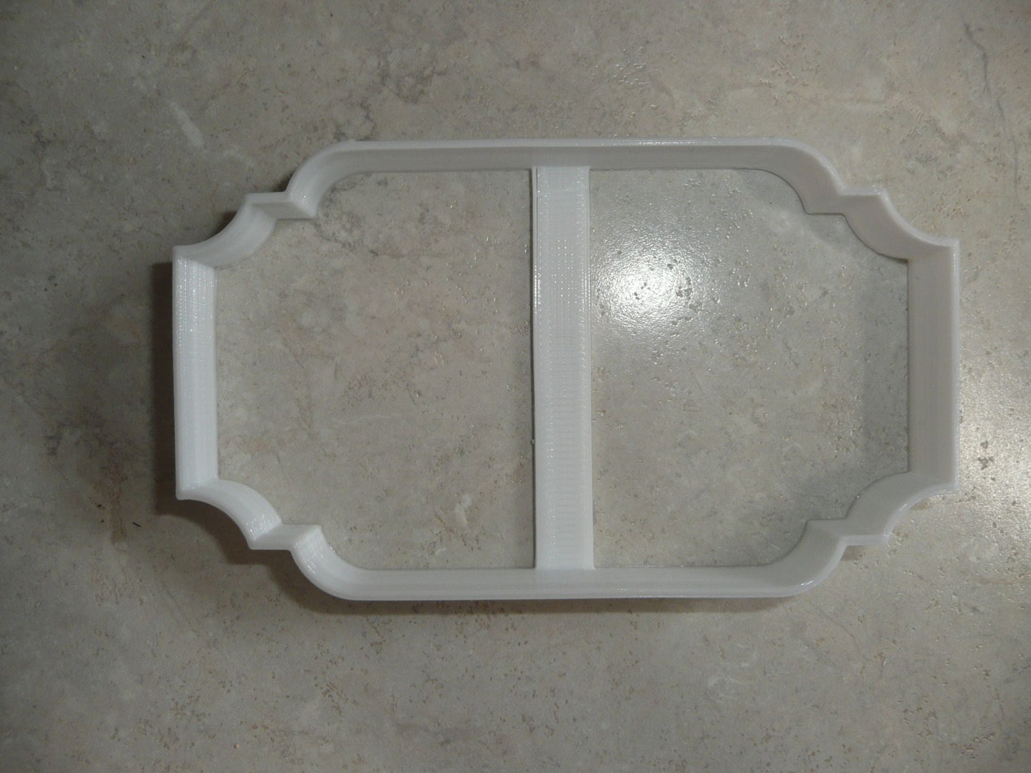 Diane Frame Fancy Rectangle Plaque Cookie Cutter USA PR271