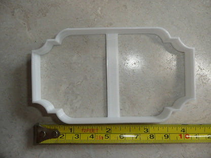 Diane Frame Fancy Rectangle Plaque Cookie Cutter USA PR271