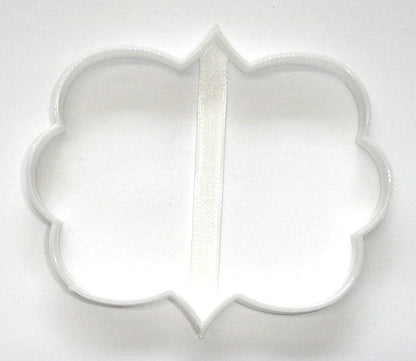 6x Plaque Frame Fancy Border Fondant Cutter Cupcake Topper Size 1.75" USA FD276