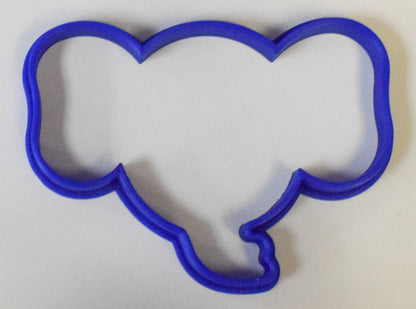 6x Elephant Head Outline Fondant Cutter Cupcake Topper Size 1.75" USA FD283