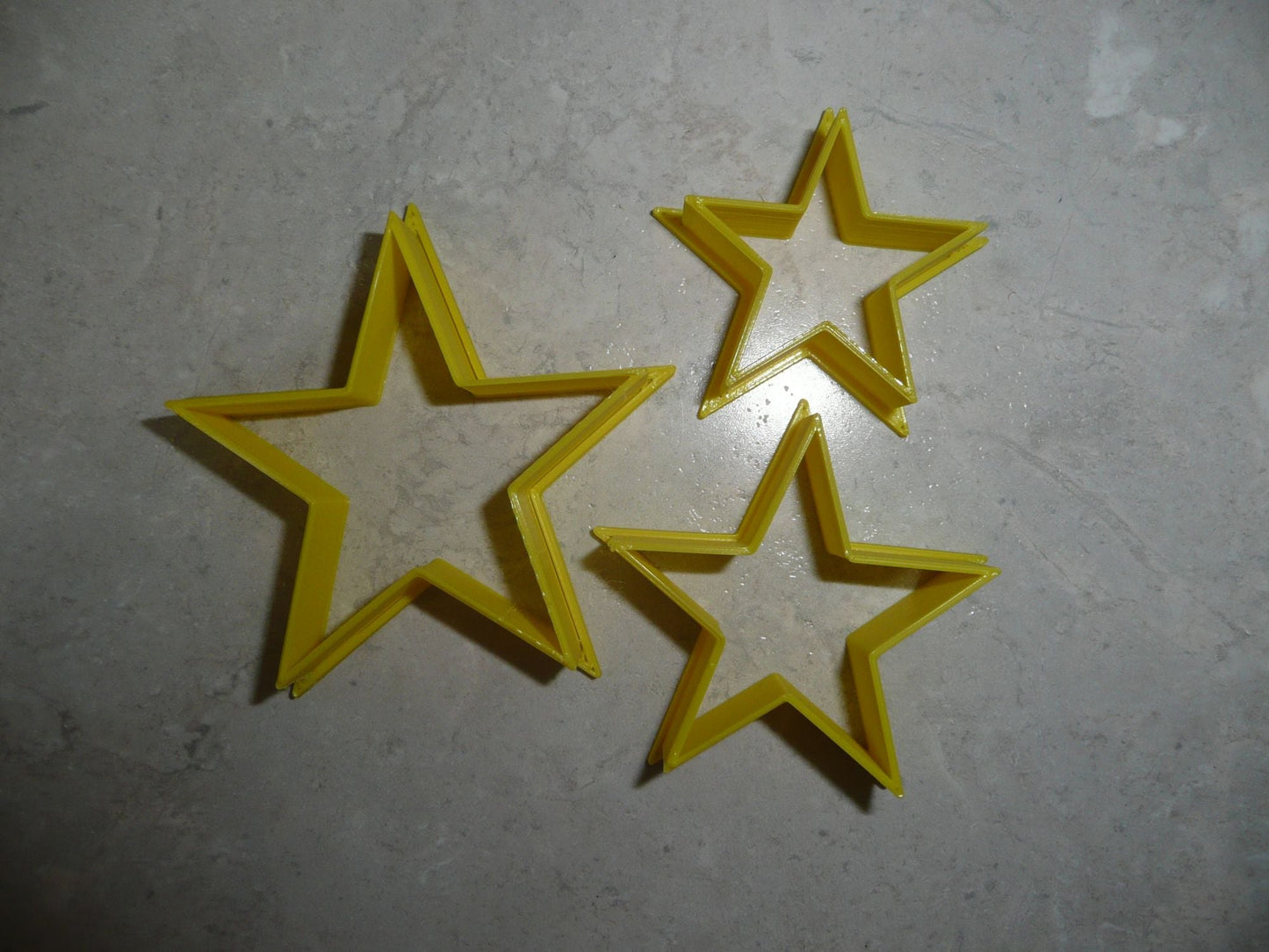 Stacking Star 3 Piece Set Outline Stars Cookie Cutters Baking Tool USA PR3190