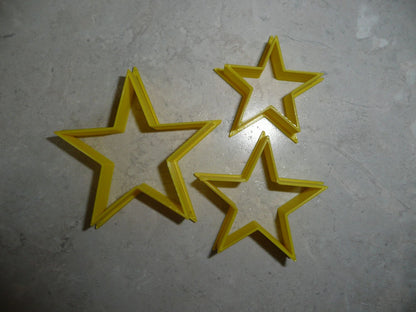 Stacking Star 3 Piece Set Outline Stars Cookie Cutters Baking Tool USA PR3190
