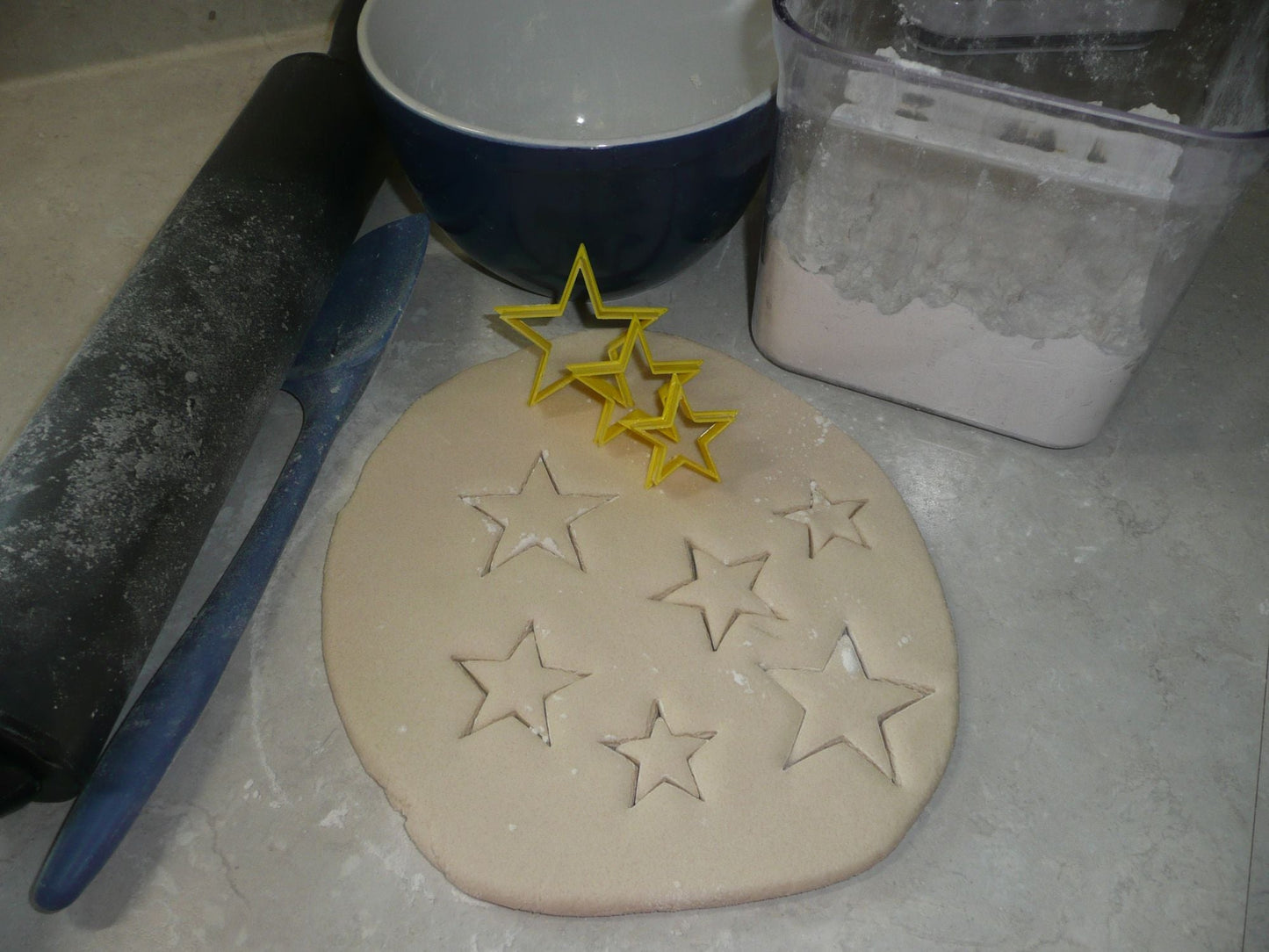 Stacking Star 3 Piece Set Outline Stars Cookie Cutters Baking Tool USA PR3190