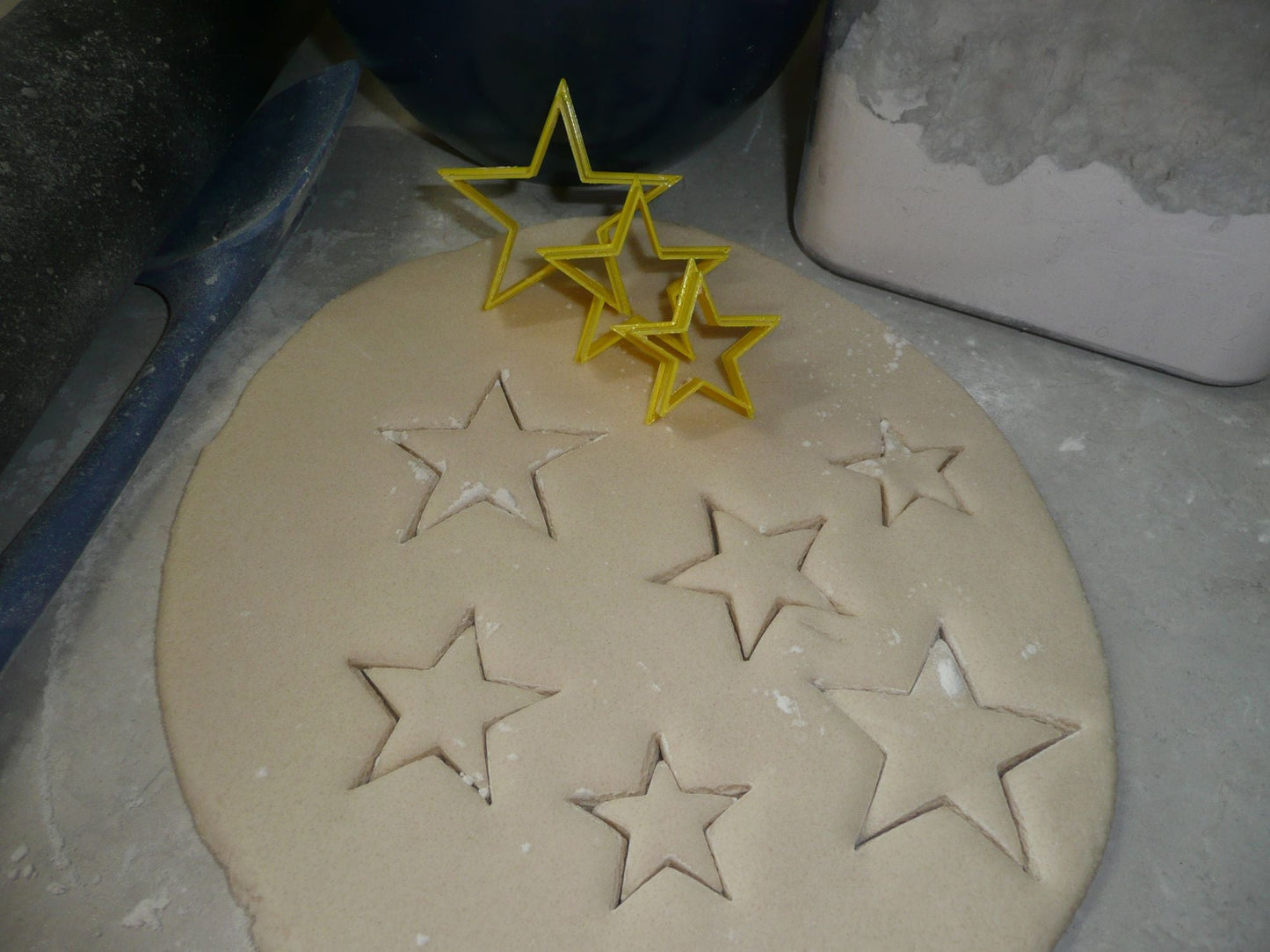 Stacking Star 3 Piece Set Outline Stars Cookie Cutters Baking Tool USA PR3190