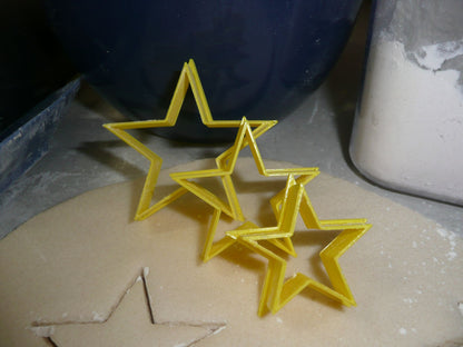 Stacking Star 3 Piece Set Outline Stars Cookie Cutters Baking Tool USA PR3190