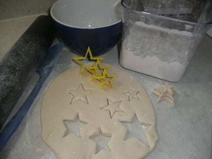 Stacking Star 3 Piece Set Outline Stars Cookie Cutters Baking Tool USA PR3190