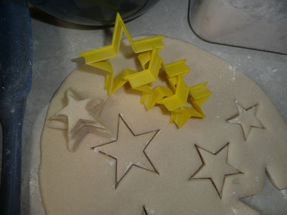 Stacking Star 3 Piece Set Outline Stars Cookie Cutters Baking Tool USA PR3190