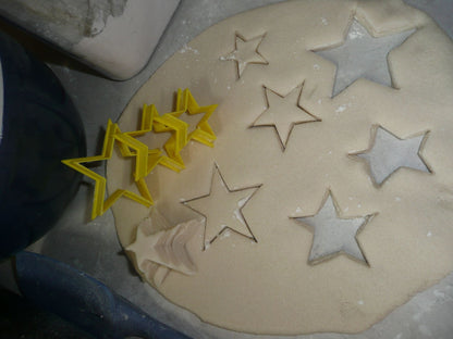 Stacking Star 3 Piece Set Outline Stars Cookie Cutters Baking Tool USA PR3190
