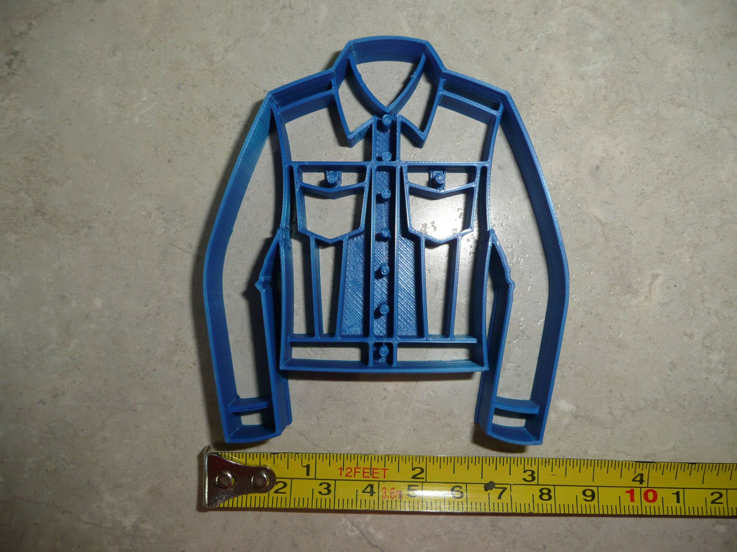 Denim Jean Jacket Detailed Clothing Fashion Cookie Cutter USA PR3206